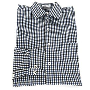 Peter Millar checkered button front men’s shirt
